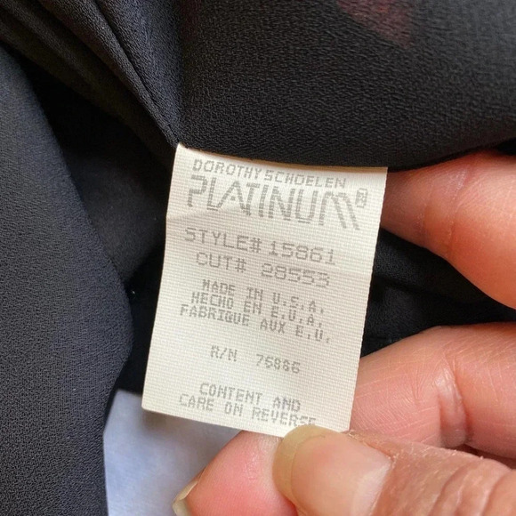 Vintage Dorothy Schoelen Platinum Buttons blouse/jacket women size S - Picture 5 of 6